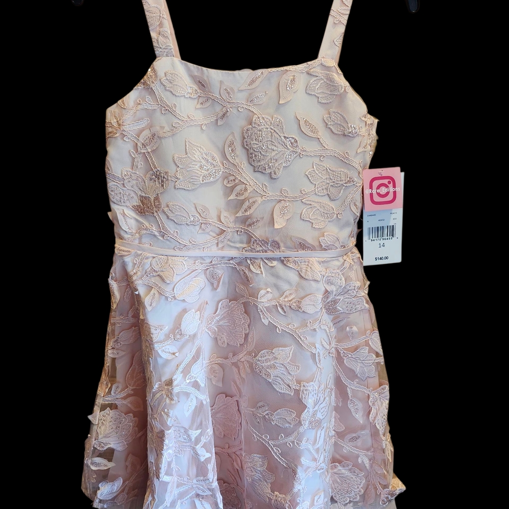 Pink Floral Kids Dress